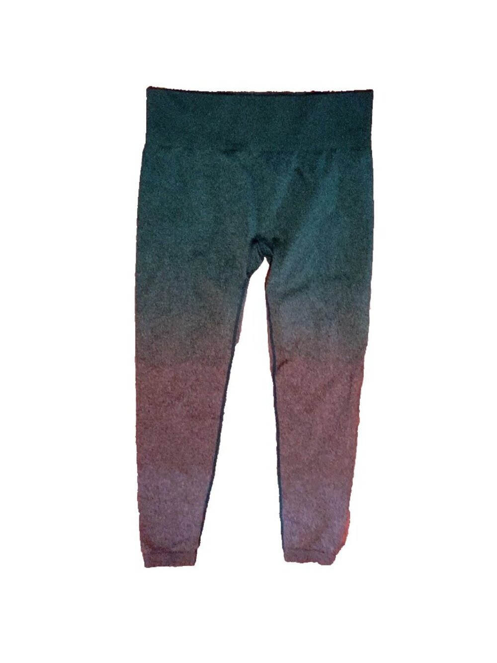 CVG Constantly Varied Gear Ombre Leggings XL Green Grey Squat Proof Activewear